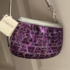 Vintage coach wristlet wallet